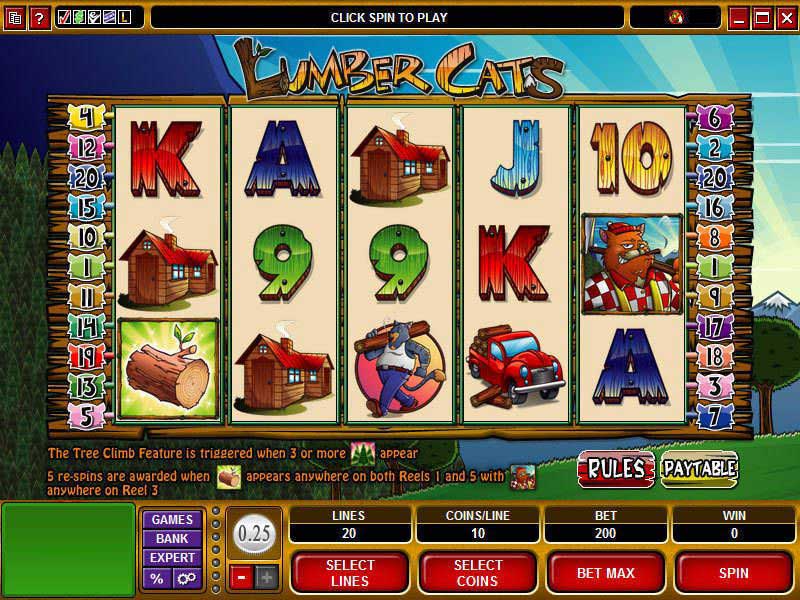 Игровые автоматы «Lumber Cats» в Rox Casino